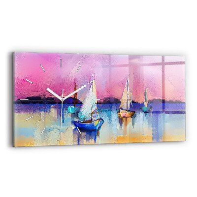 Horloge rectangulaire horizontale Paysage marin