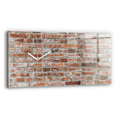 Horloge murale horizontale Mur de briques