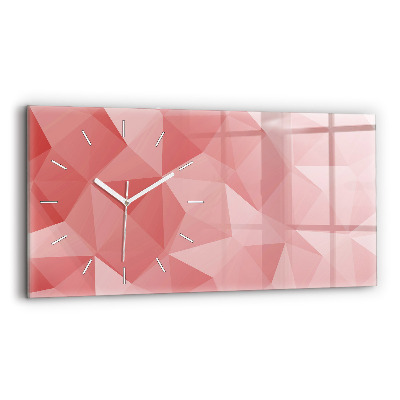 Horloge rectangulaire horizontale Triangles abstrait
