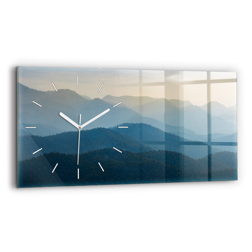 Horloge murale horizontale Paysage abstrait