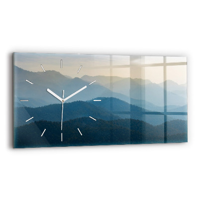 Horloge murale horizontale Paysage abstrait
