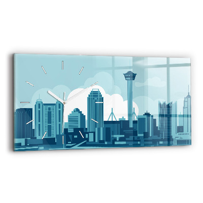 Horloge horizontale en verre Architecture aux États-Unis