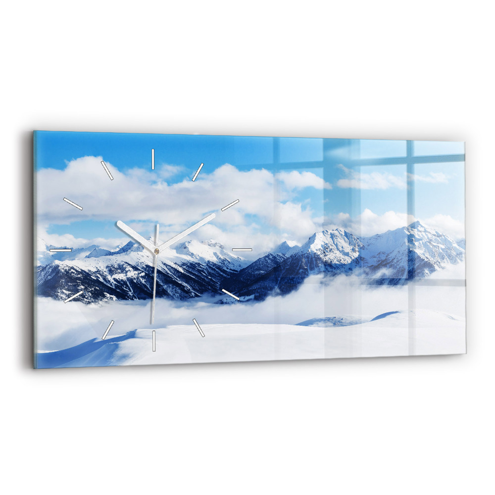 Horloge rectangulaire horizontale Panorama de montagnes
