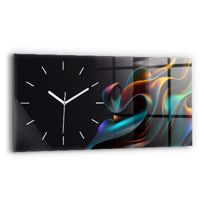 Horloge rectangulaire horizontale Vague futuriste