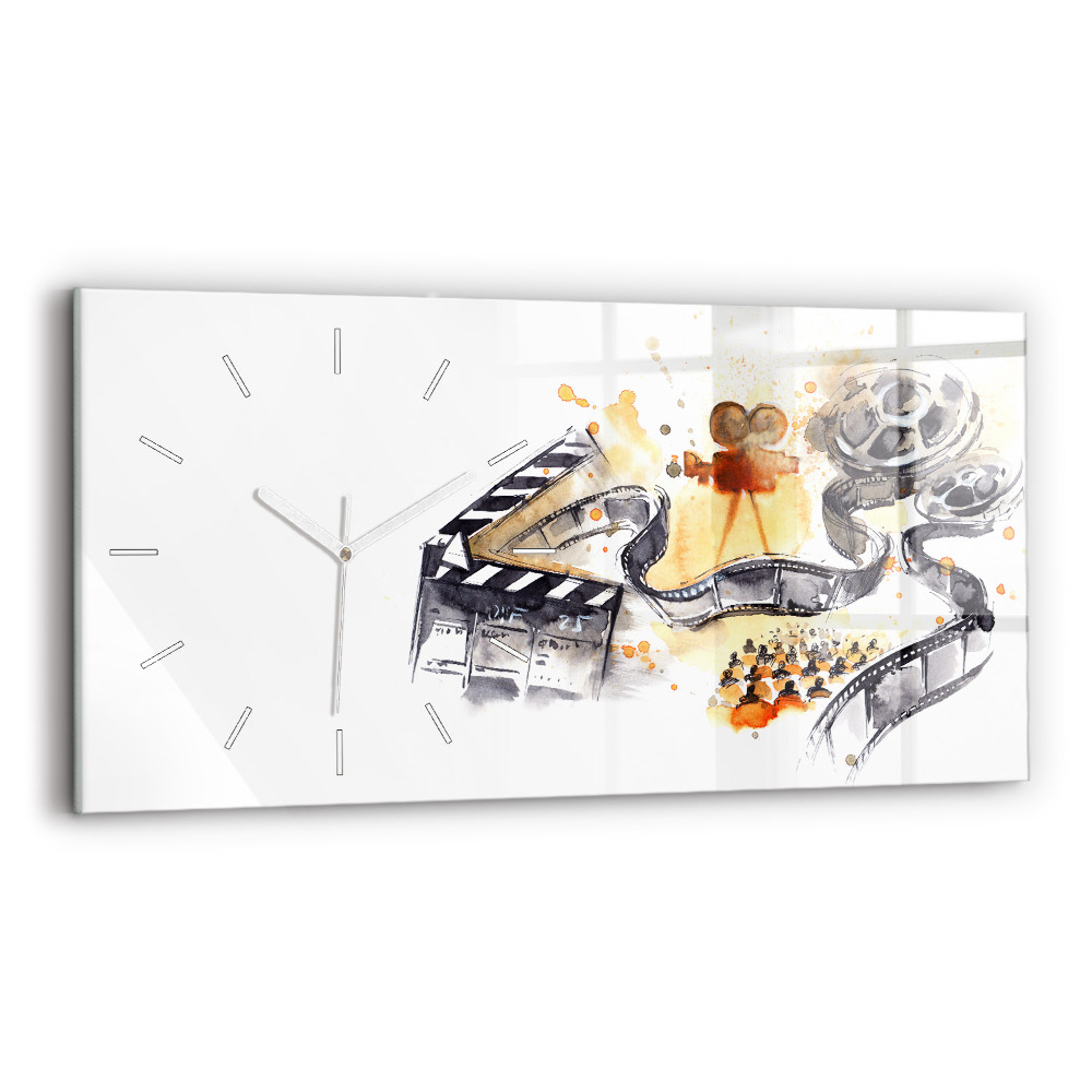 Horloge rectangulaire horizontale Caméra de cinéma