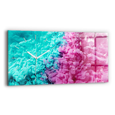Horloge rectangulaire horizontale Art moderne - taches