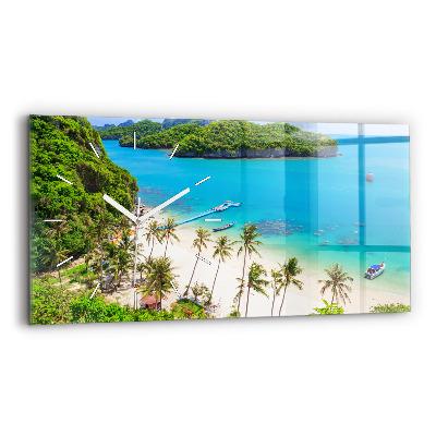 Horloge rectangulaire horizontale Parc national en Thaïlande