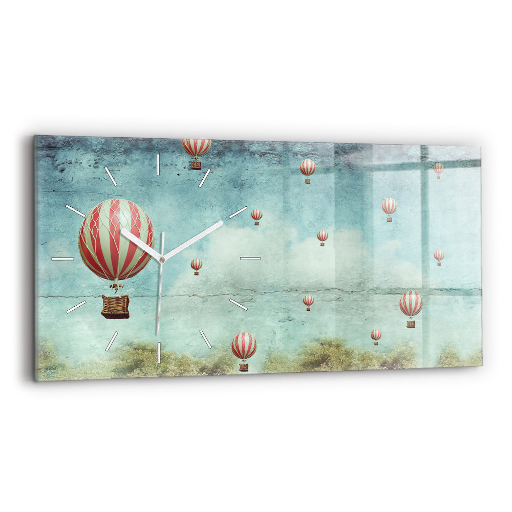Horloge murale horizontale Ballons de baudruche