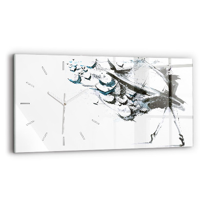 Horloge rectangulaire horizontale Femme dansant le ballet