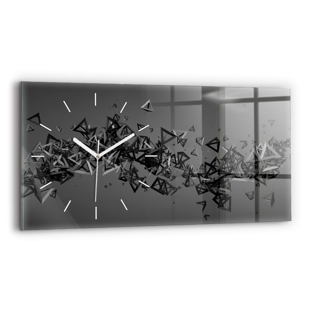 Horloge murale horizontale Abstraction