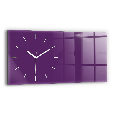 Horloge rectangulaire horizontale Coloris violet