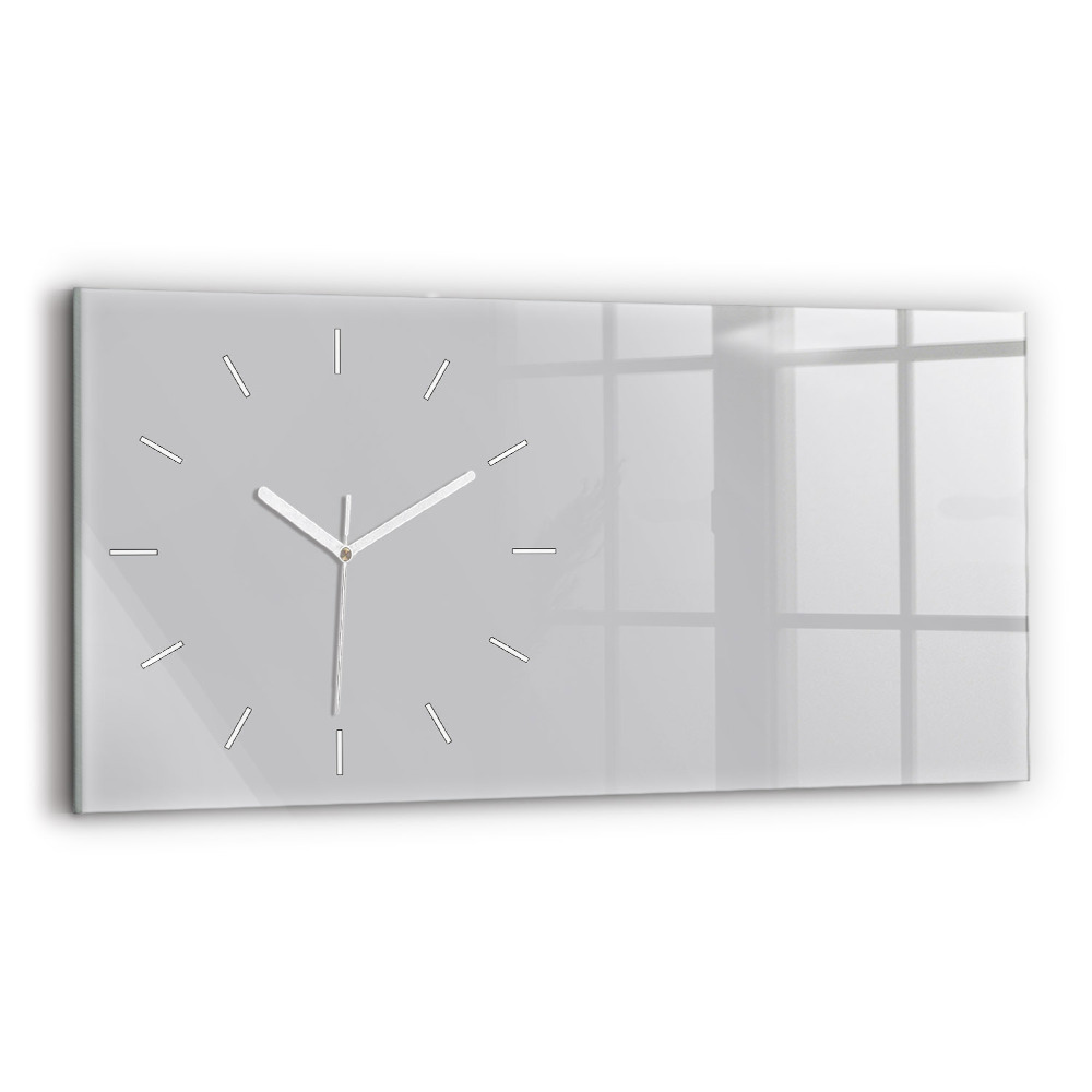 Horloge rectangulaire horizontale Couleur gris clair