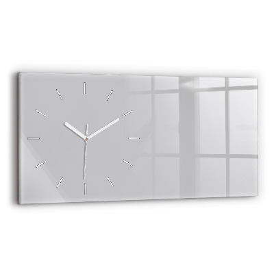 Horloge rectangulaire horizontale Couleur gris clair