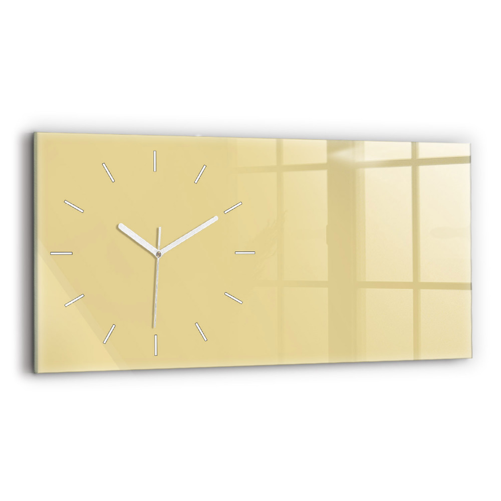 Horloge rectangulaire horizontale Couleur crème