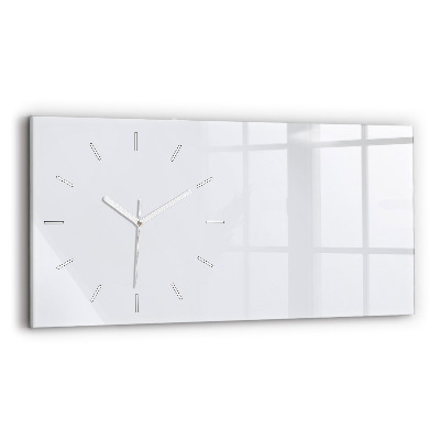 Horloge murale horizontale Coloris blanc foncé