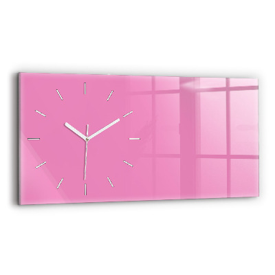 Horloge rectangulaire horizontale Coloris rose