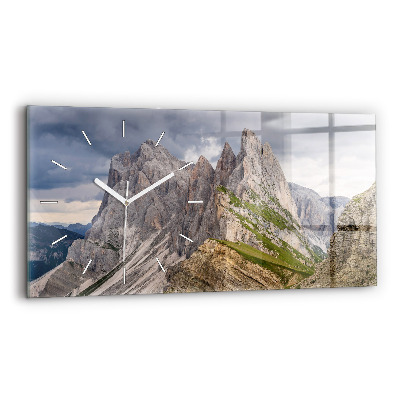 Horloge rectangulaire horizontale Montagnes rocheuses
