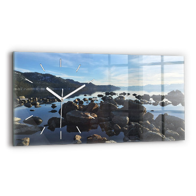 Horloge rectangulaire horizontale Vue de la mer