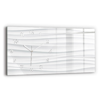 Horloge murale horizontale Texture des vagues