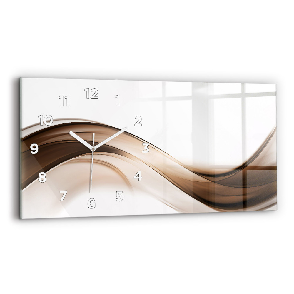 Horloge rectangulaire horizontale Ligne abstraite