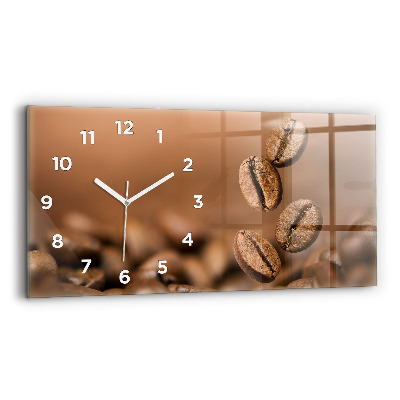 Horloge horizontale en verre Couleurs abstraites