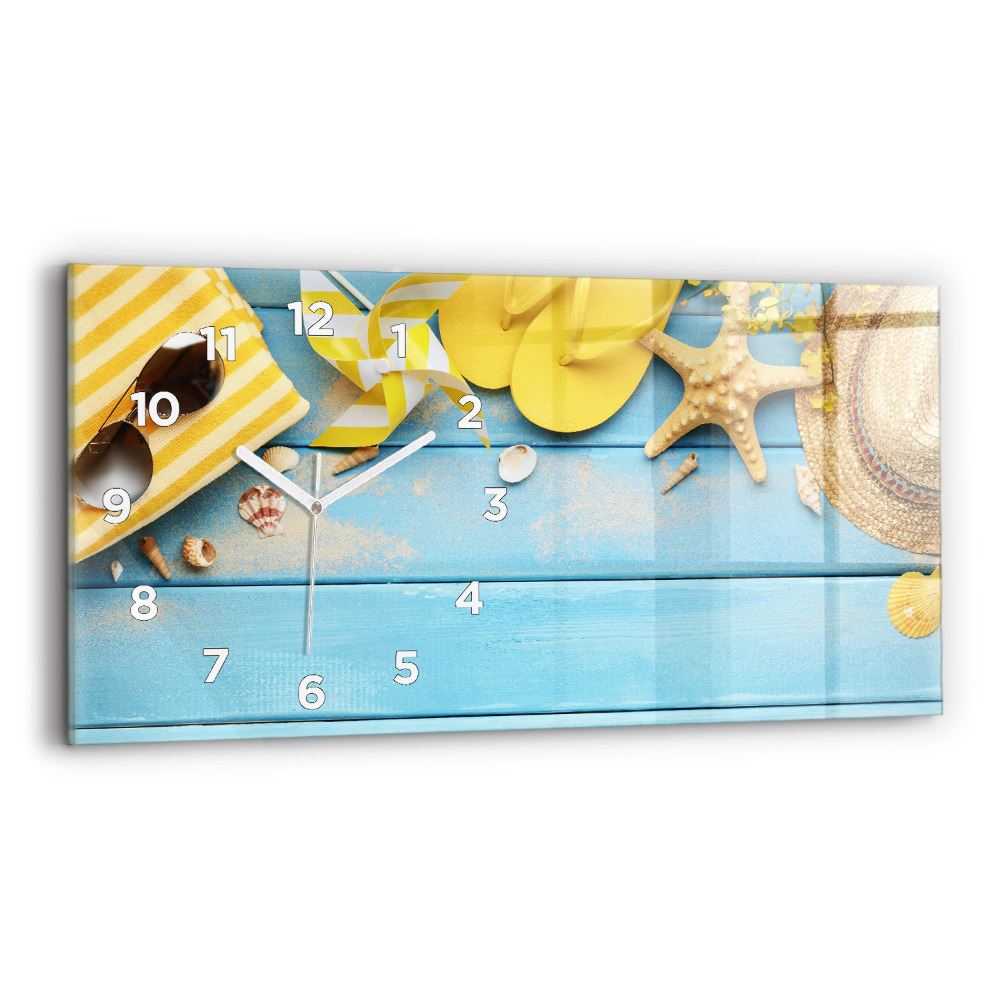 Horloge horizontale en verre Accessoires de plage