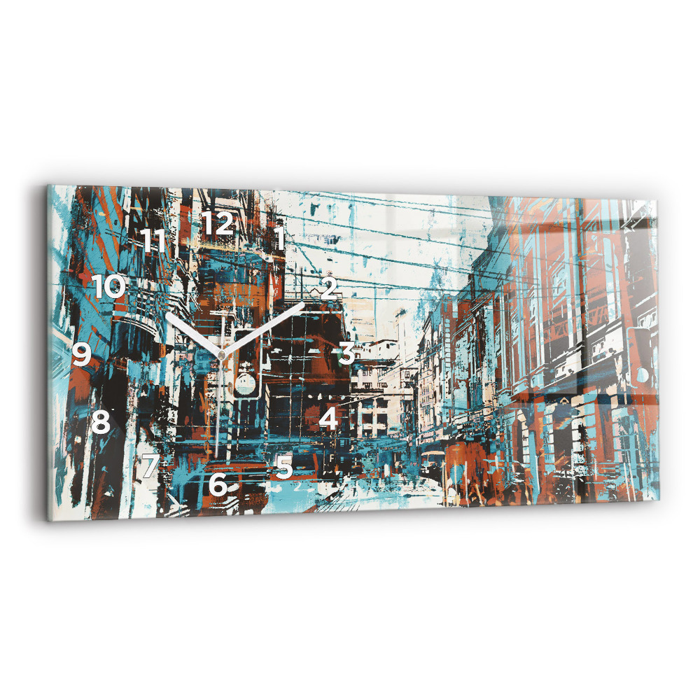 Horloge rectangulaire horizontale Art de la rue