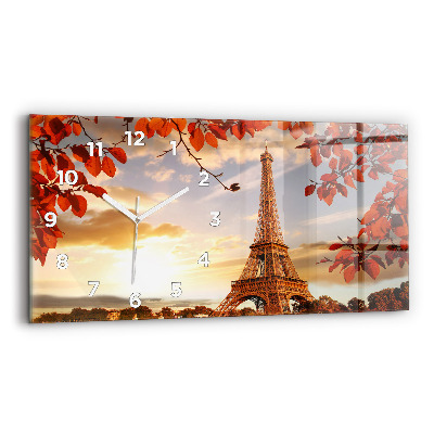 Horloge rectangulaire horizontale Tour Eiffel
