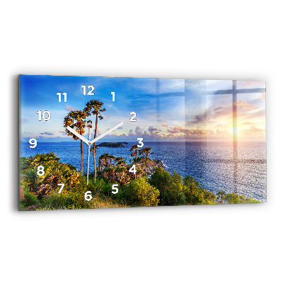 Horloge murale horizontale Phuket en Thaïlande