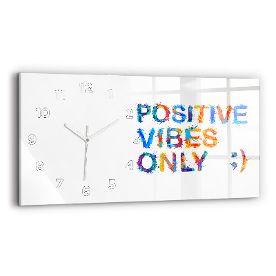 Horloge murale horizontale Citation positive