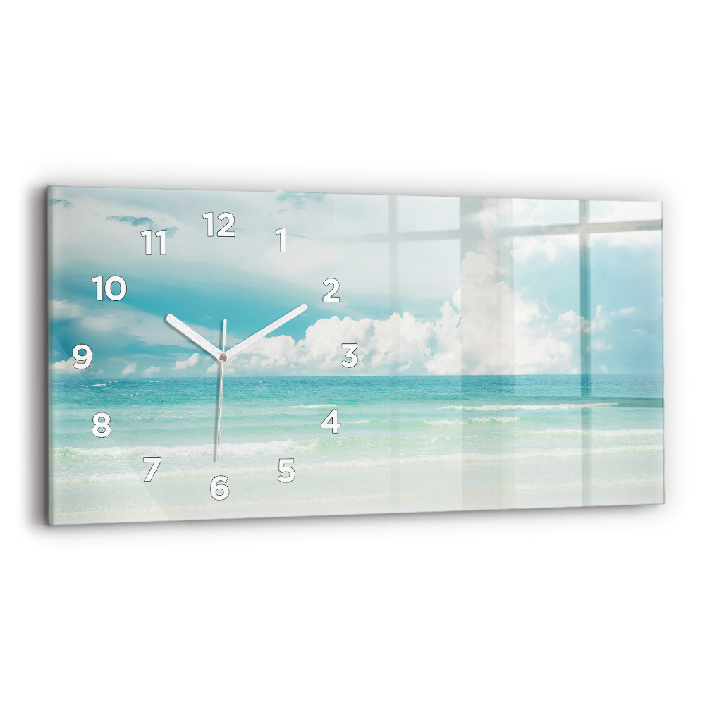 Horloge rectangulaire horizontale Paysage mer