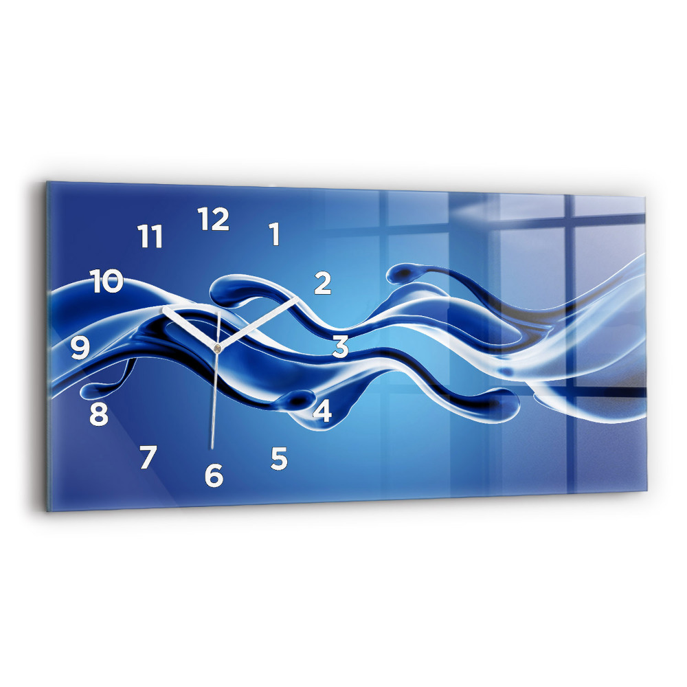 Horloge murale horizontale Abstrait liquide