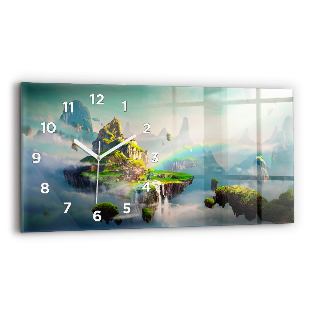 Horloge murale horizontale Scènes fantastiques chinoises