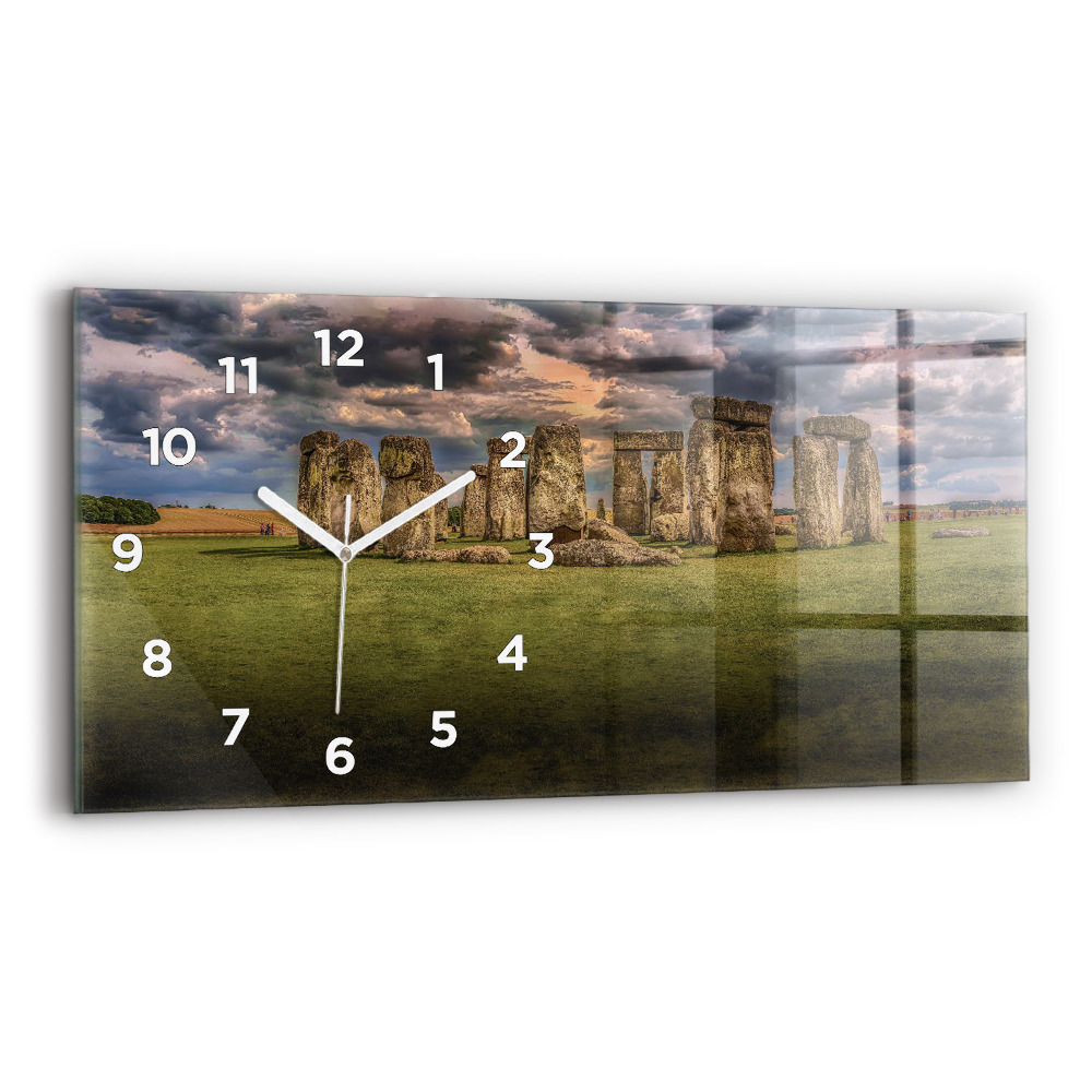 Horloge horizontale en verre Nimbostratus de Stonehenge