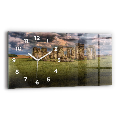 Horloge horizontale en verre Nimbostratus de Stonehenge