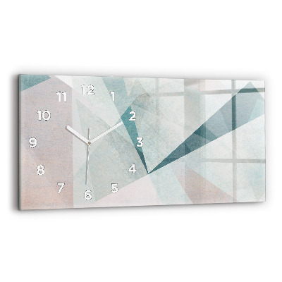 Horloge rectangulaire horizontale Texture abstraite de triangles