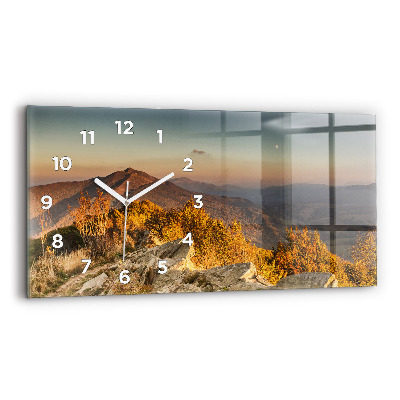 Horloge rectangulaire horizontale Montagnes Bieszczady