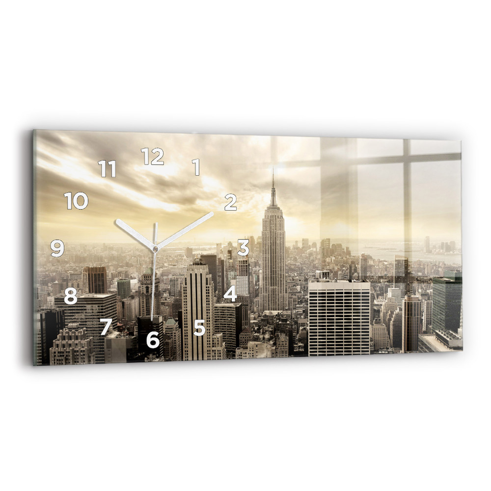 Horloge rectangulaire horizontale Tours à New York
