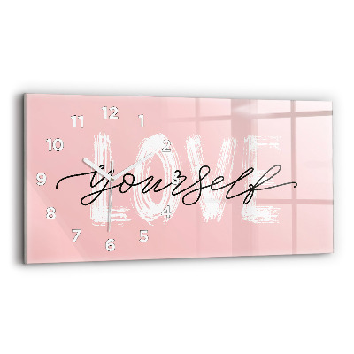 Horloge rectangulaire horizontale Inscription 