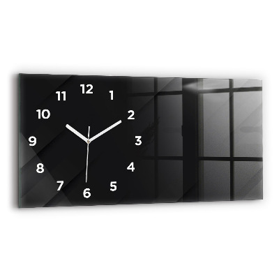 Horloge murale horizontale Motif de mur sombre