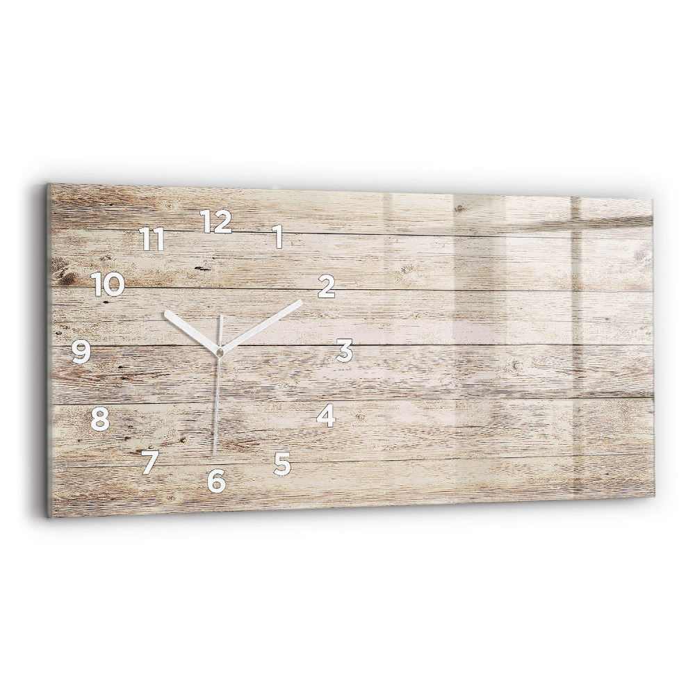 Horloge rectangulaire horizontale Panneaux en bois