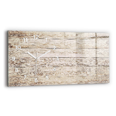 Horloge rectangulaire horizontale Panneaux en bois