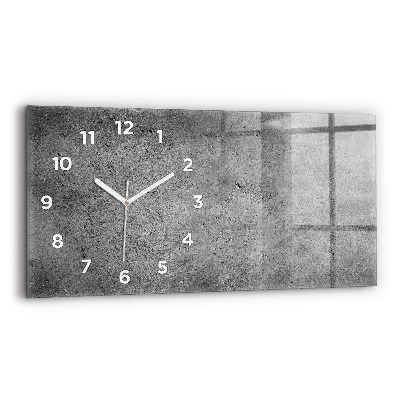 Horloge murale horizontale Mur industriel