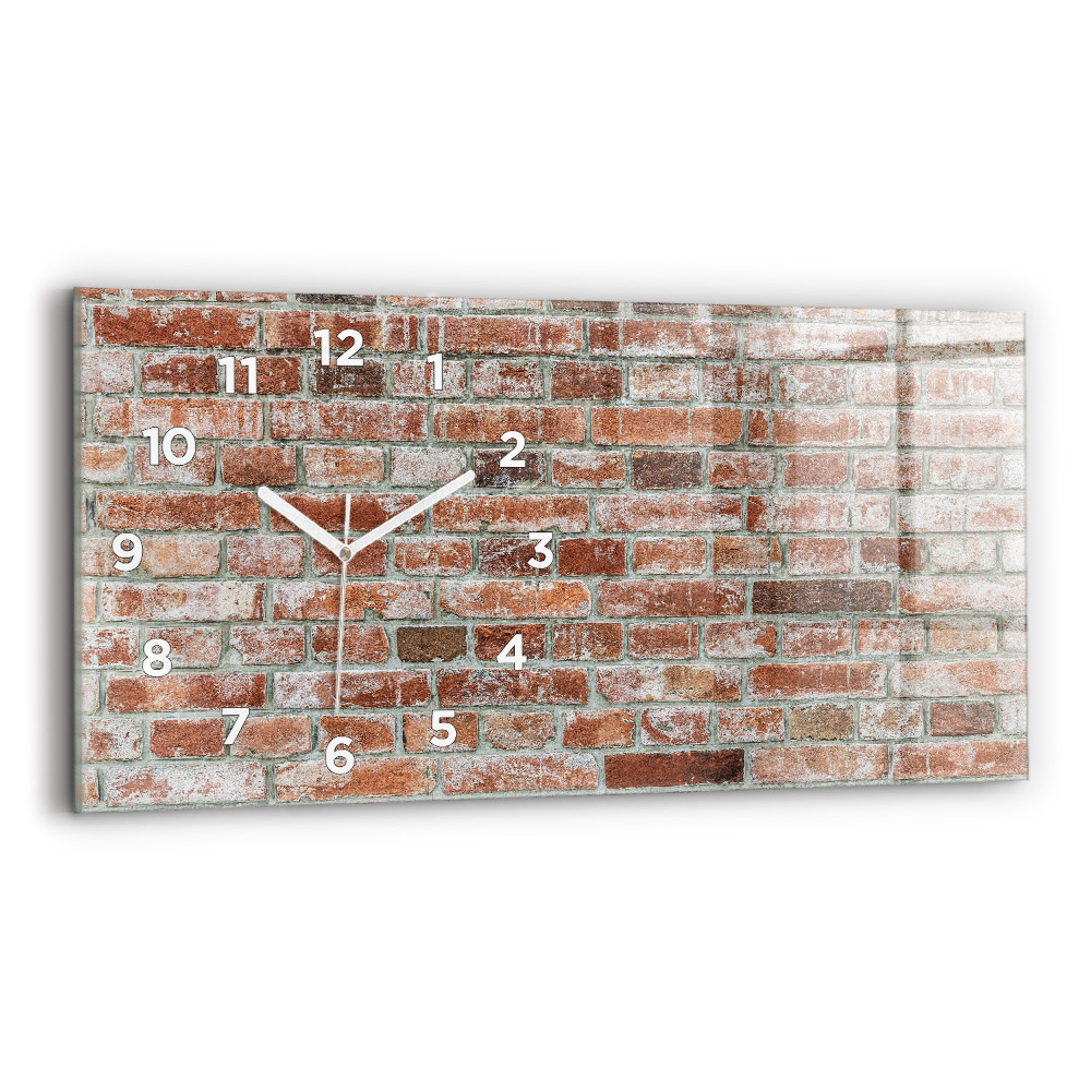 Horloge murale horizontale Mur de briques