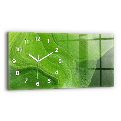 Horloge rectangulaire horizontale Vagues modernes