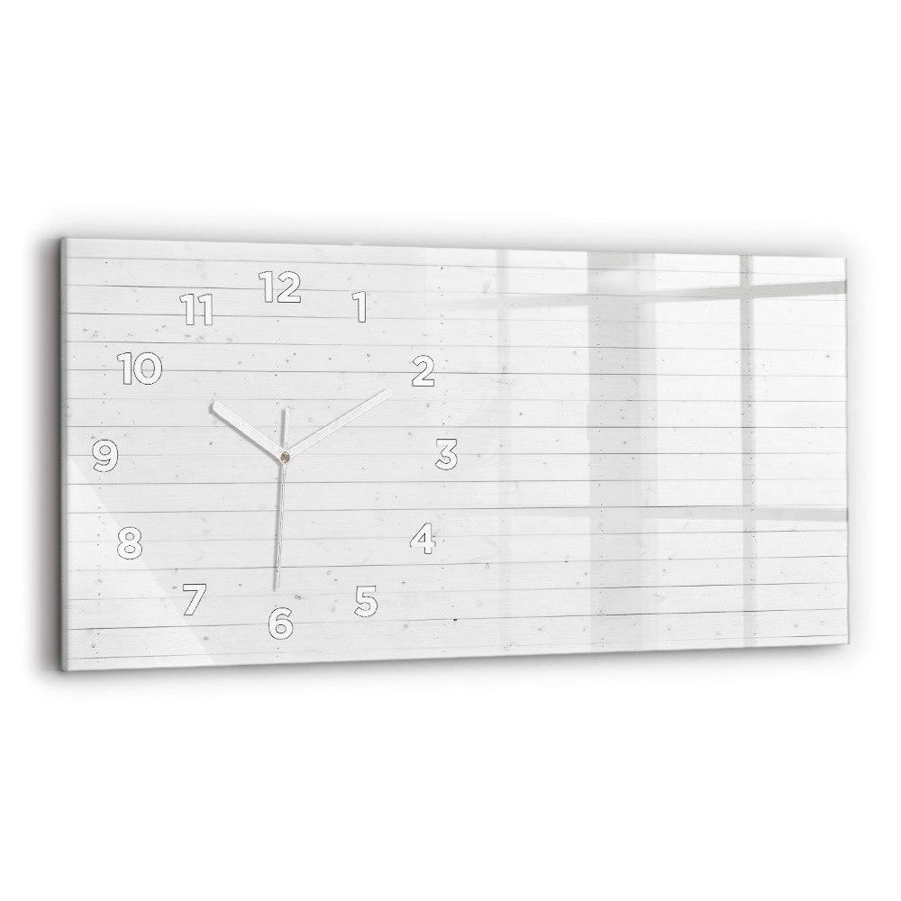Horloge rectangulaire horizontale Panneaux en bois
