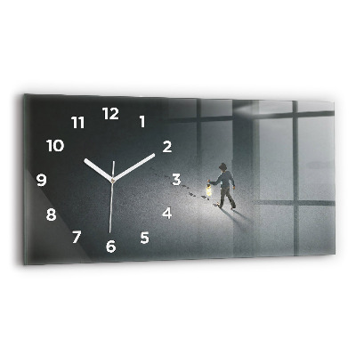 Horloge rectangulaire horizontale Vagabond dans l'obscurité