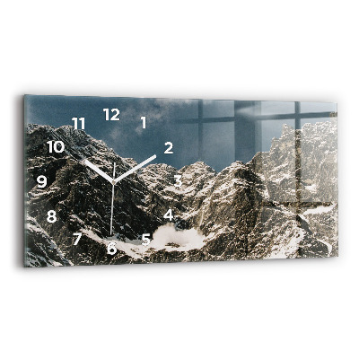 Horloge horizontale en verre Monts Watzmann