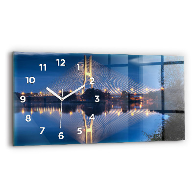Horloge murale horizontale Pont Rędziński Wroclaw