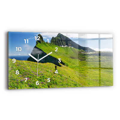 Horloge horizontale en verre Réserve naturelle de Hornstrandir, Islande